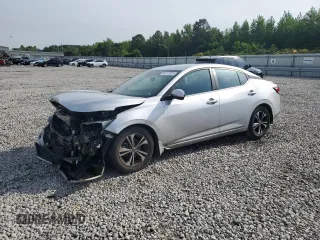 2021 Nissan Sentra SV with VIN 3N1AB8CV7MY267736, listed as a Copart auction lot 54711945 with 109,026 mi miles and Salvage title. Bid and sale history available at DreamBid. Image 1.