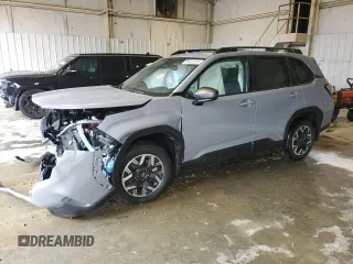 2025 Subaru Forester Premium with VIN JF2SLDBC2SH542284, listed as a Copart auction lot 56413575 with 740 mi miles and Salvage title. Bid and sale history available at DreamBid. Image 1.