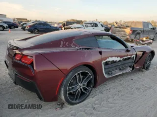 2019 Chevrolet Corvette 1LT with VIN 1G1YB2D75K5120858, listed as a Copart auction lot 76556084 with 28,932 mi miles and Salvage Title. Bid and sale history available at carsss.com. Image 3.