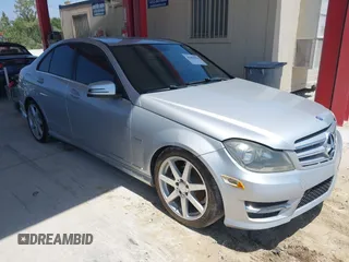 2012 Mercedes-Benz C-Class C 250 Sport with VIN WDDGF4HB4CR217826, listed as a IAAI auction lot 42081024 with 162,127 mi miles. Bid and sale history available at carsss.com. Image 1.