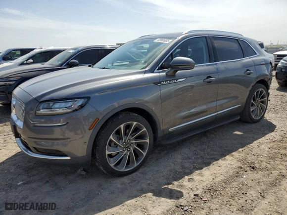 2021 Lincoln Nautilus Reserve with VIN 2LMPJ8KP6MBL02871, listed as a Copart auction lot 48906005 with 92,852 mi miles and Salvage Title. Bid and sale history available at carsss.com. Image 1.