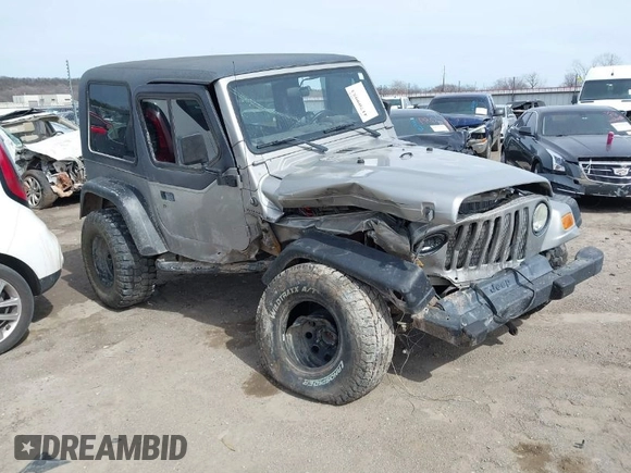 2002 Jeep Wrangler X with VIN 1J4FA39S82P707610, listed as a IAAI auction lot 41709953 with 1 mi miles. Bid and sale history available at carsss.com. Image 1.