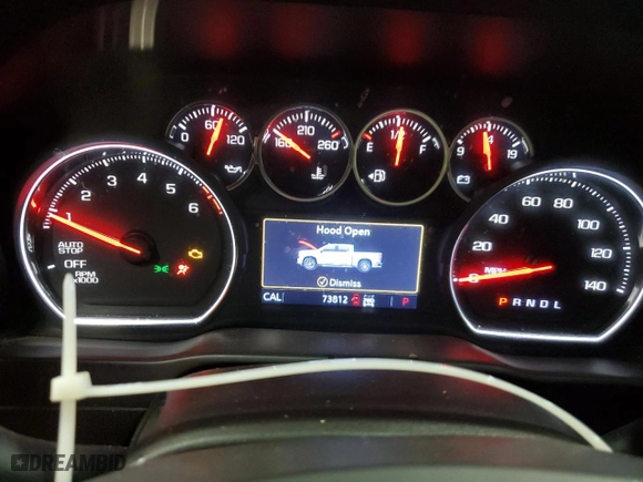 2019 Chevrolet Silverado 1500 LT with VIN 1GCRYDED3KZ217981, listed as a Copart auction lot 47240075 with 73,812 mi miles and Clean Title. Bid and sale history available at carsss.com. Image 9.