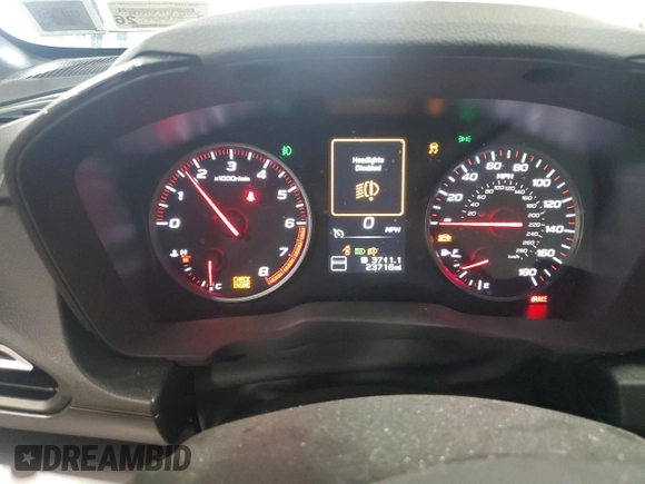 2023 Subaru WRX Premium with VIN JF1VBAF69P9820106, listed as a Copart auction lot 58818465 with 23,716 mi miles and Salvage title. Bid and sale history available at DreamBid. Image 9.