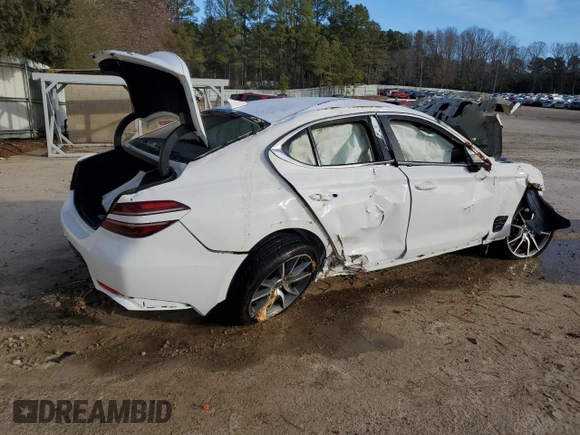 2023 Genesis G70 2.0T with VIN KMTG34TA7PU127110, listed as a Copart auction lot 41560564 with Not Provided miles and Non Repairable. Bid and sale history available at DreamBid. Image 3.