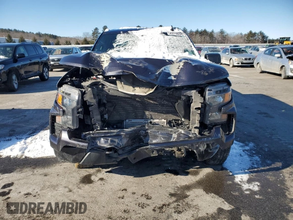 2022 Chevrolet Silverado 1500 Custom with VIN 3GCPDBEK8NG605640, listed as a Copart auction lot 43718225 with 24,424 mi miles and Salvage Title. Bid and sale history available at carsss.com. Image 5.