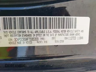 2015 Dodge Journey SXT with VIN 3C4PDCBG0FT595359, listed as a IAAI auction lot 41987773 with 135,528 mi miles. Bid and sale history available at carsss.com. Image 9.