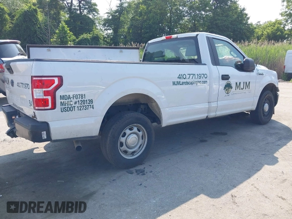 2020 Ford F-150 XL z VIN 1FTMF1CB1LKD30340, wystawiony jako IAAI lot #42468386 z przebiegiem 39 884 mil mil oraz . Historia ofert i sprzedaży dostępna na DreamBid. Obrazek 4.