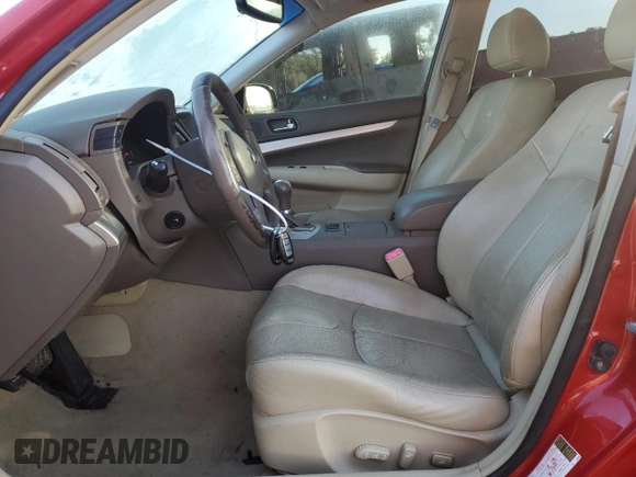 2007 Infiniti G35 G35x with VIN JNKBV61FX7M806638, listed as a Copart auction lot 74701224 with 151,697 mi miles and Salvage Title. Bid and sale history available at DreamBid. Image 7.
