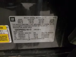 2016 GMC Acadia SLE z VIN 1GKKVPKD5GJ145112, wystawiony jako Copart lot #56330875 z przebiegiem 154 585 mil mil oraz Szkoda całkowita • Salvage title. Historia ofert i sprzedaży dostępna na DreamBid. Obrazek 13.