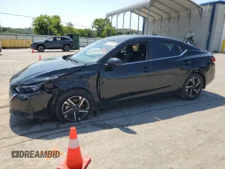 2024 Nissan Sentra SV with VIN 3N1AB8CVXRY379566, listed as a Copart auction lot 61743585 with 23,914 mi miles and Salvage title. Bid and sale history available at DreamBid. Image 1.