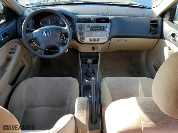 2003 Honda Civic Hybrid with VIN JHMES95623S025636, listed as a Copart auction lot 85591844 with 202,474 mi miles and Salvage Title. Bid and sale history available at carsss.com. Image 8.