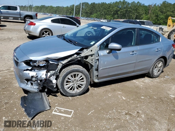 2017 Subaru Impreza Premium with VIN 4S3GKAD62H3605788, listed as a Copart auction lot 52188515 with 70,426 mi miles and Salvage title. Bid and sale history available at DreamBid. Image 1.