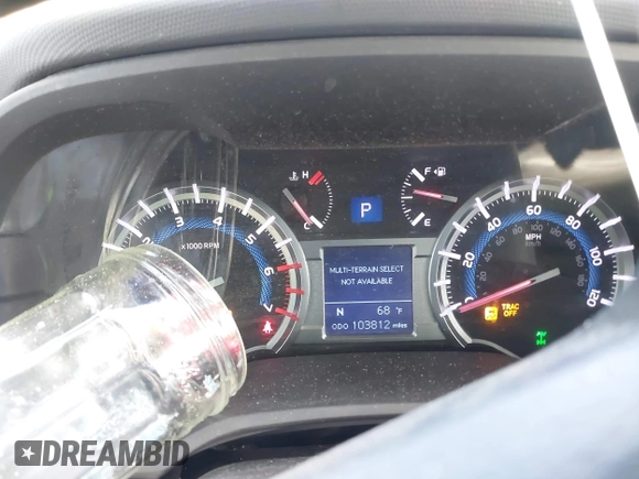 2018 Toyota 4Runner SR5 with VIN JTEBU5JR2J5555619, listed as a IAAI auction lot 42045308 with 103,812 mi miles. Bid and sale history available at carsss.com. Image 7.