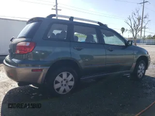 2005 Mitsubishi Outlander LS with VIN JA4LX31F65U020745, listed as a Copart auction lot 86270664 with 76,633 mi miles and Salvage Title. Bid and sale history available at carsss.com. Image 3.