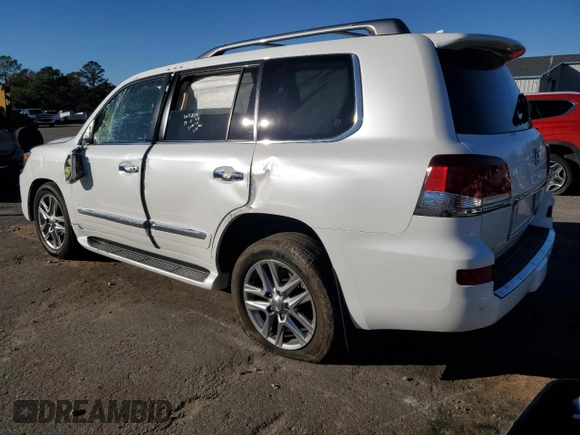 2015 Lexus LX 570 with VIN JTJHY7AX5F4167372, listed as a Copart auction lot 84712974 with Not Provided miles and Salvage Title. Bid and sale history available at DreamBid. Image 2.
