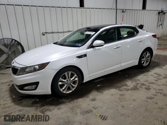 2013 Kia Optima EX with VIN 5XXGN4A7XDG241622, listed as a Copart auction lot 53731035 with 101,321 mi miles and Clean Title. Bid and sale history available at carsss.com. Image 1.
