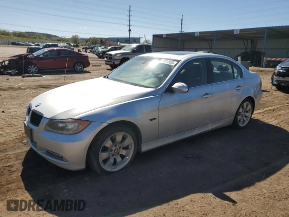 2007 BMW 3 Series 335xi with VIN WBAVD53517A007586, listed as a Copart auction lot 54971955 with 162,909 mi miles and Clean Title. Bid and sale history available at carsss.com. Image 1.