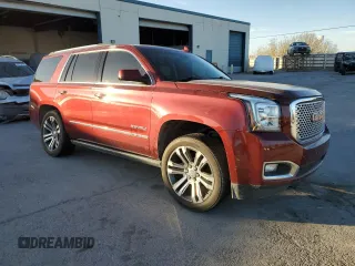 2017 GMC Yukon Denali with VIN 1GKS1CKJ1HR289530, listed as a Copart auction lot 85644374 with 131,614 mi miles and Salvage Title. Bid and sale history available at carsss.com. Image 4.