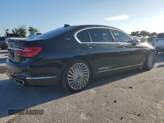 2017 BMW 7 Series 740i xDrive with VIN WBA7E4C34HGU99964, listed as a Copart auction lot 69808464 with 93,423 mi miles and Non Repairable. Bid and sale history available at carsss.com. Image 3.