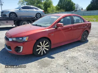 2017 Mitsubishi Lancer ES with VIN JA32U2FU0HU007097, listed as a Copart auction lot 52193245 with 208,637 mi miles and Salvage Title. Bid and sale history available at carsss.com. Image 1.