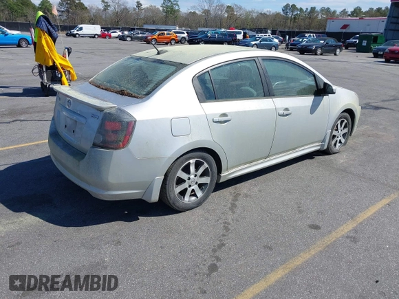 2012 Nissan Sentra SR with VIN 3N1AB6AP7CL711511, listed as a IAAI auction lot 41815083 with 40,784 mi miles and . Bid and sale history available at DreamBid. Image 4.