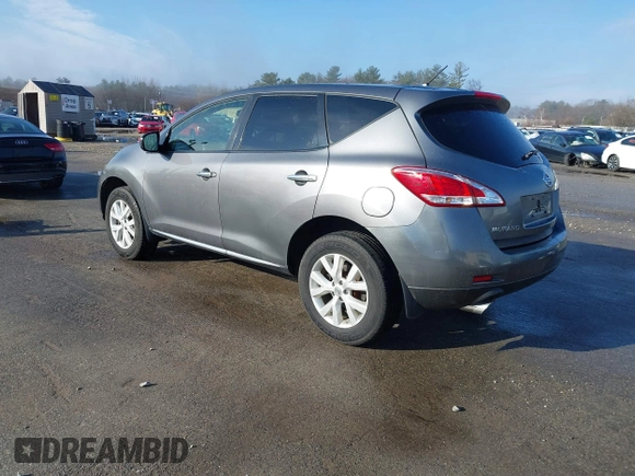 2013 Nissan Murano SV with VIN JN8AZ1MW7DW305484, listed as a IAAI auction lot 41884331 with 130,380 mi miles. Bid and sale history available at carsss.com. Image 3.