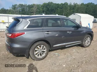 2014 Infiniti QX60 with VIN 5N1AL0MM0EC548168, listed as a Copart auction lot 59849285 with 144,723 mi miles and Salvage title. Bid and sale history available at DreamBid. Image 3.