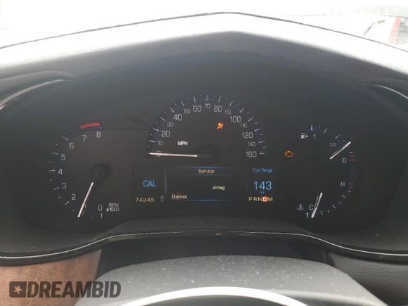 2015 Cadillac CTS RWD with VIN 1G6AP5SX7F0142090, listed as a Copart auction lot 50448055 with 74,245 mi miles and Salvage title. Bid and sale history available at DreamBid. Image 9.