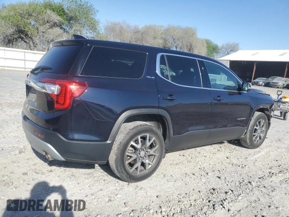2021 GMC Acadia SLE with VIN 1GKKNKLA4MZ162407, listed as a Copart auction lot 49963725 with 141,122 mi miles and Salvage Title. Bid and sale history available at DreamBid. Image 3.