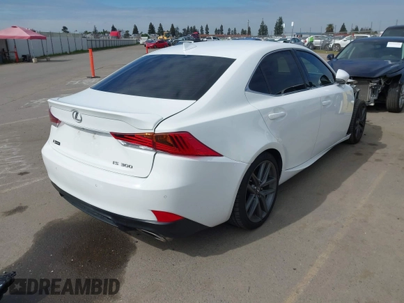 2019 Lexus IS with VIN JTHBA1D20K5096708, listed as a IAAI auction lot 41723216 with 53,941 mi miles. Bid and sale history available at carsss.com. Image 4.