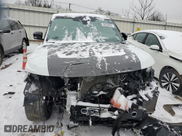 2022 Land Rover Range Rover Sport SVR with VIN SALWZ2RE8NA799997, listed as a Copart auction lot 38238204 with Not Provided miles and Salvage Title. Bid and sale history available at DreamBid. Image 5.