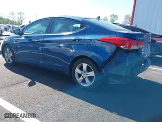 2013 Hyundai Elantra GLS PZEV with VIN KMHDH4AE6DU950644, listed as a IAAI auction lot 41984344 with 117,503 mi miles. Bid and sale history available at carsss.com. Image 3.