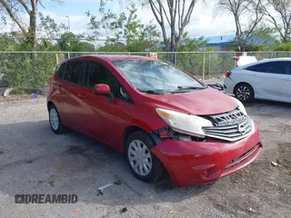 2014 Nissan Note S Plus with VIN 3N1CE2CP1EL402500, listed as a IAAI auction lot 41613155 with 126,312 mi miles and . Bid and sale history available at DreamBid. Image 1.