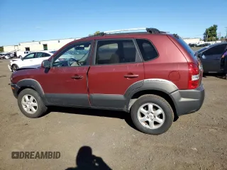 2005 Hyundai Tucson GLS with VIN KM8JN12D75U112964, listed as a Copart auction lot 75042354 with 77,827 mi miles and Salvage Title. Bid and sale history available at carsss.com. Image 2.