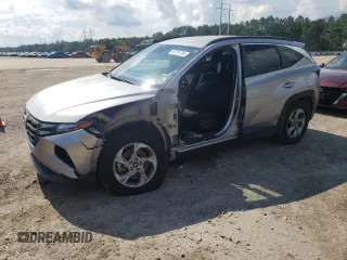 2023 Hyundai Tucson SEL with VIN 5NMJBCAE7PH266779, listed as a Copart auction lot 55751755 with 34,856 mi miles and Salvage title. Bid and sale history available at DreamBid. Image 1.