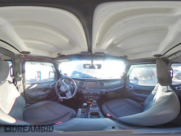 2023 Jeep Wrangler Willys with VIN 1C4HJXDG1PW527567, listed as a Copart auction lot 42218255 with 43,273 mi miles and Salvage Title. Bid and sale history available at DreamBid. Image 13.