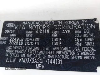 2015 Kia Soul + with VIN KNDJX3A50F7144191, listed as a IAAI auction lot 42004492 with 199,417 mi miles and . Bid and sale history available at DreamBid. Image 9.