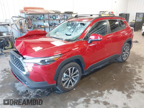 2024 Toyota Corolla Cross XLE with VIN 7MUDAABG3RV088783, listed as a IAAI auction lot 42433593 with 11,687 mi miles and . Bid and sale history available at DreamBid. Image 22.