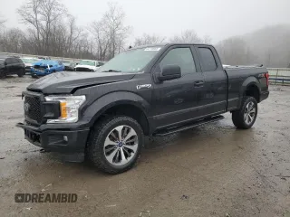 2020 Ford F-150 XL z VIN 1FTFX1E48LFA55885, wystawiony jako Copart lot #44170055 z przebiegiem 44 643 mil mil oraz Szkoda całkowita • Salvage title. Historia ofert i sprzedaży dostępna na DreamBid. Obrazek 1.