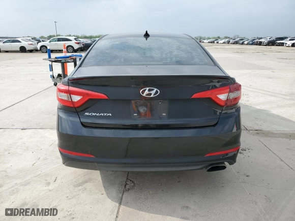 2017 Hyundai Sonata 2.4L with VIN 5NPE24AFXHH546698, listed as a Copart auction lot 51631575 with 0 mi miles and Clean Title. Bid and sale history available at carsss.com. Image 6.