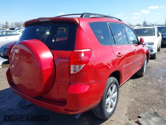 2008 Toyota RAV4 Ltd with VIN JTMZK31V086011778, listed as a IAAI auction lot 41855953 with 153,414 mi miles. Bid and sale history available at carsss.com. Image 4.
