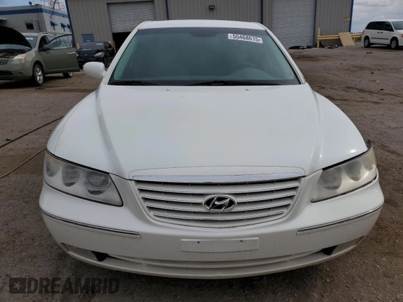 2006 Hyundai Azera SE with VIN KMHFC46F66A056611, listed as a Copart auction lot 55468615 with 138,582 mi miles and Salvage title. Bid and sale history available at DreamBid. Image 5.