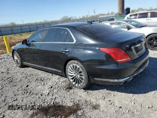 2017 Genesis G90 5.0L Ultimate with VIN KMHG54JH2HU025932, listed as a Copart auction lot 49902445 with 130,185 mi miles and Clean Title. Bid and sale history available at carsss.com. Image 2.