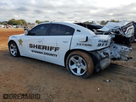 2019 Dodge Charger Police with VIN 2C3CDXAG0KH660161, listed as a Copart auction lot 78808654 with 52,150 mi miles and Salvage Title. Bid and sale history available at DreamBid. Image 2.