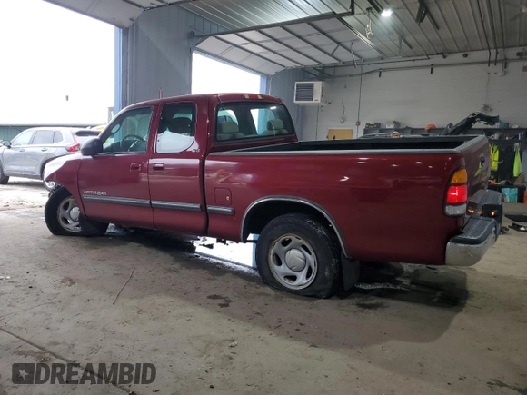 2002 Toyota Tundra SR5 with VIN 5TBRN34132S328311, listed as a Copart auction lot 83613504 with 123,354 mi miles and Salvage Title. Bid and sale history available at DreamBid. Image 2.