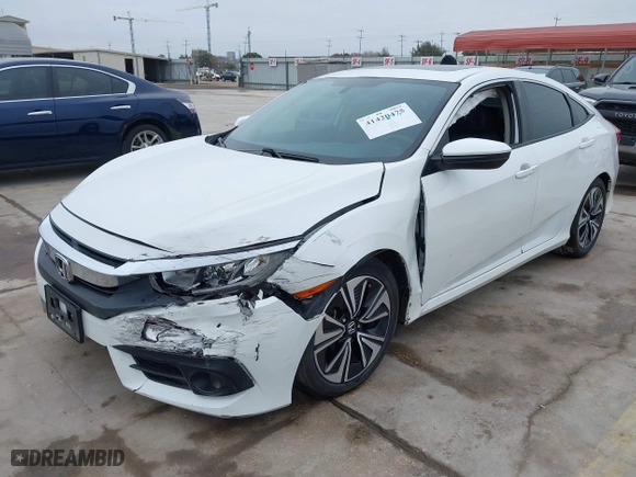 2018 Honda Civic Sedan EX-L with VIN 2HGFC1F75JH640277, listed as a IAAI auction lot 41420475 with 143,616 mi miles. Bid and sale history available at carsss.com. Image 17.