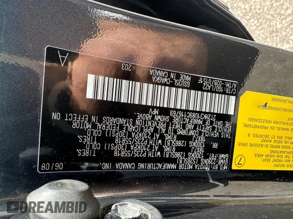 2009 Lexus RX 350 with VIN 2T2HK31U89C116769, listed as a Copart auction lot 55561405 with 201,203 mi miles and Salvage Title. Bid and sale history available at DreamBid. Image 10.