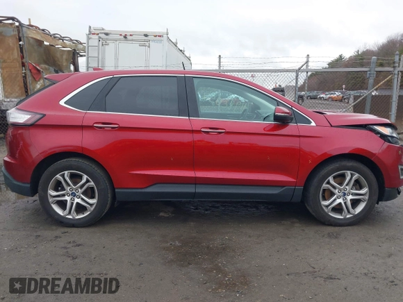 2015 Ford Edge Titanium z VIN 2FMTK4K94FBB69970, wystawiony jako IAAI lot #41982057 z przebiegiem 97 422 mil mil oraz . Historia ofert i sprzedaży dostępna na DreamBid. Obrazek 13.