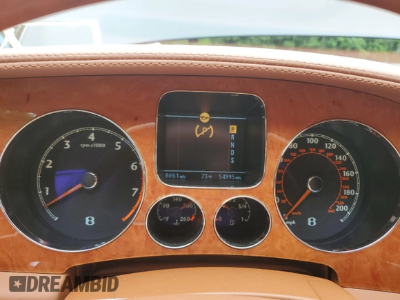 2006 Bentley Flying Spur with VIN SCBBR53W96C034864, listed as a Copart auction lot 62563695 with 54,995 mi miles and Salvage title. Bid and sale history available at DreamBid. Image 9.